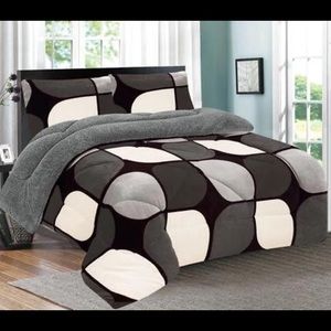 California King Sherpa comforter set